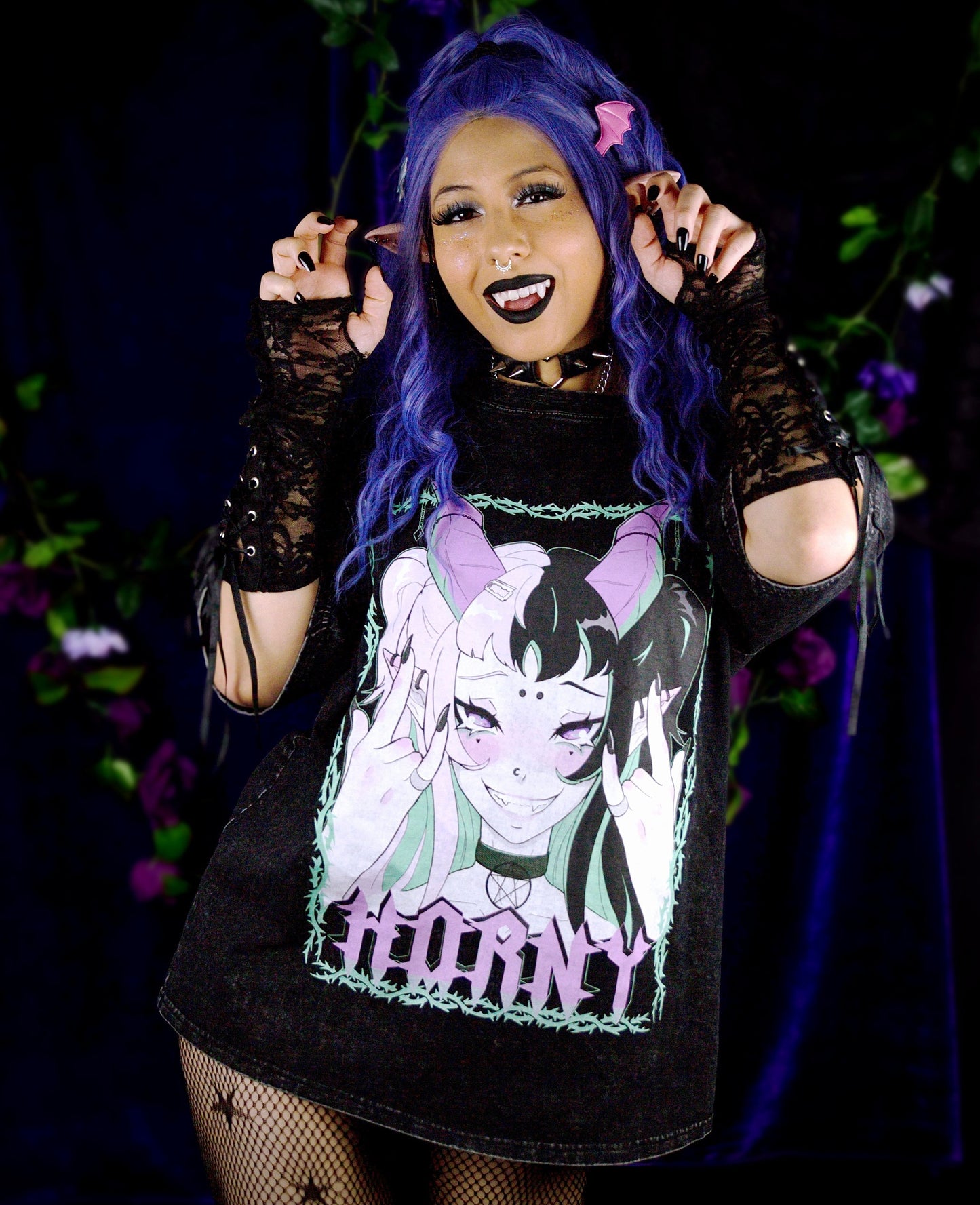 Horny Distressed Oversized T-Shirt