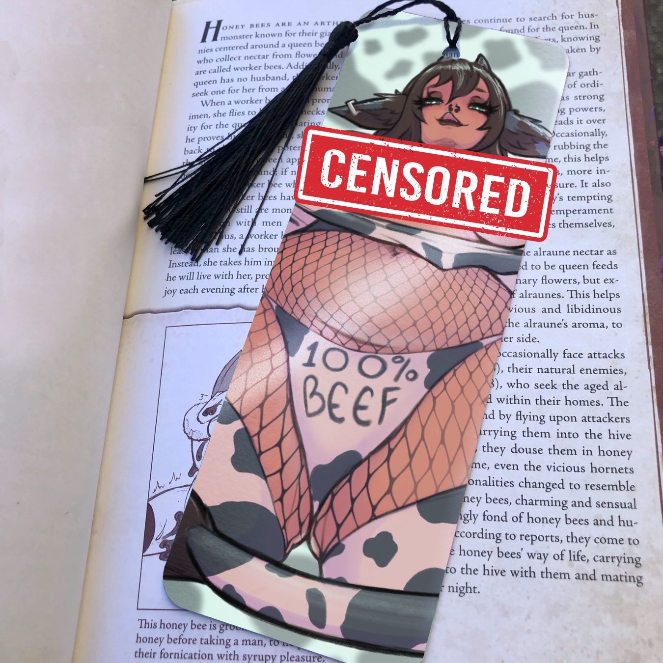 100% Beef Bookmark (NSFW)