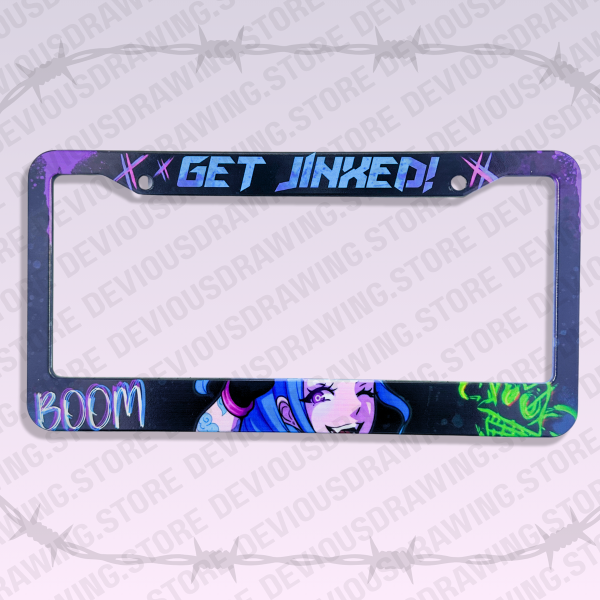 Jinxed License Plate Frame