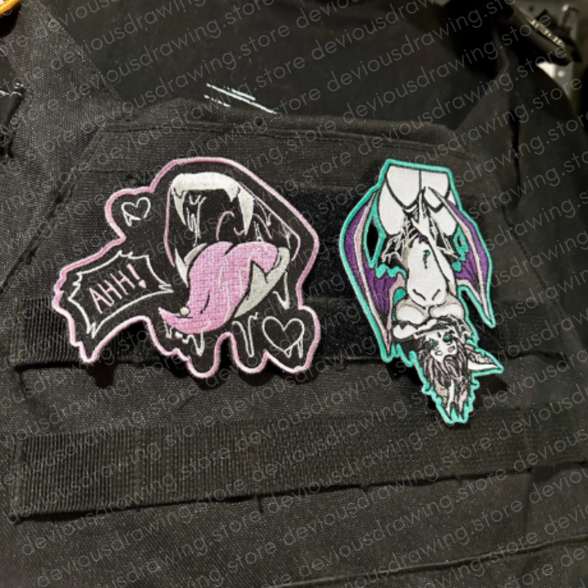 Fang Embroidered Patch | Hook & Loop