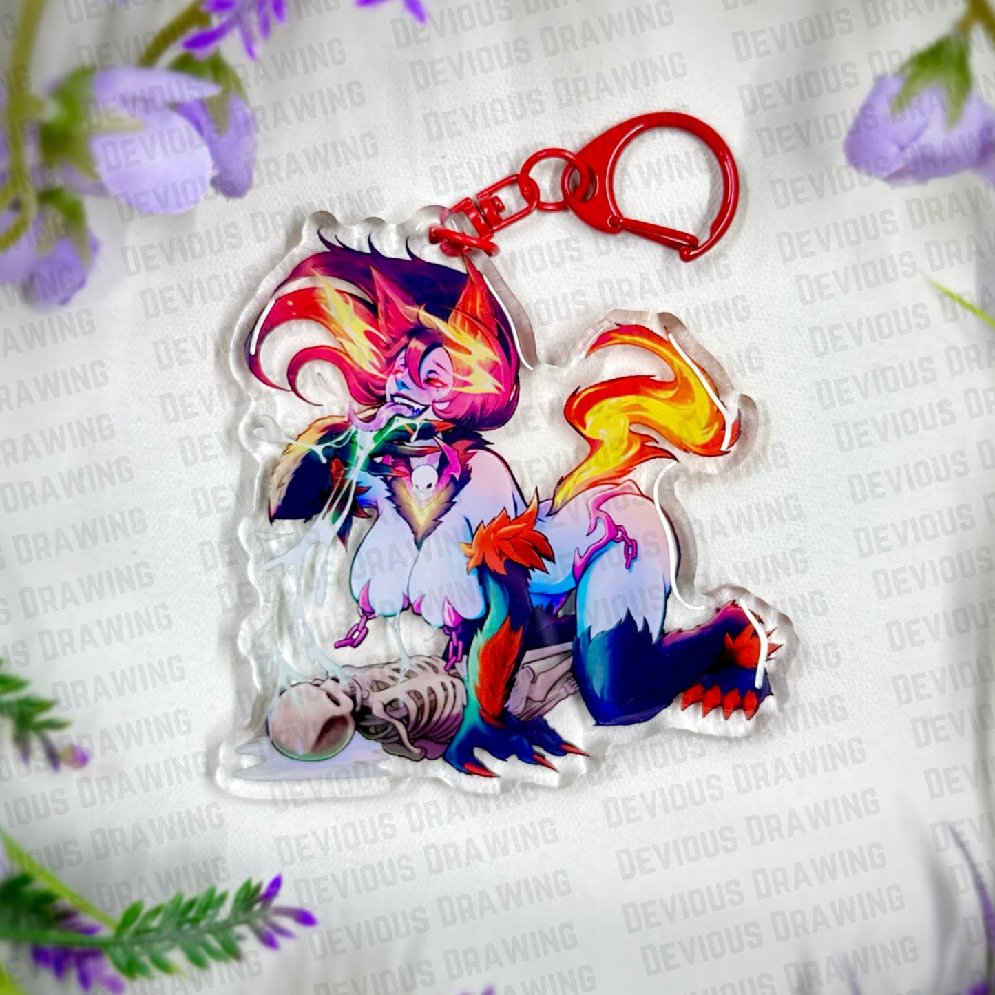 Sloppy Hound Acrylic Charm