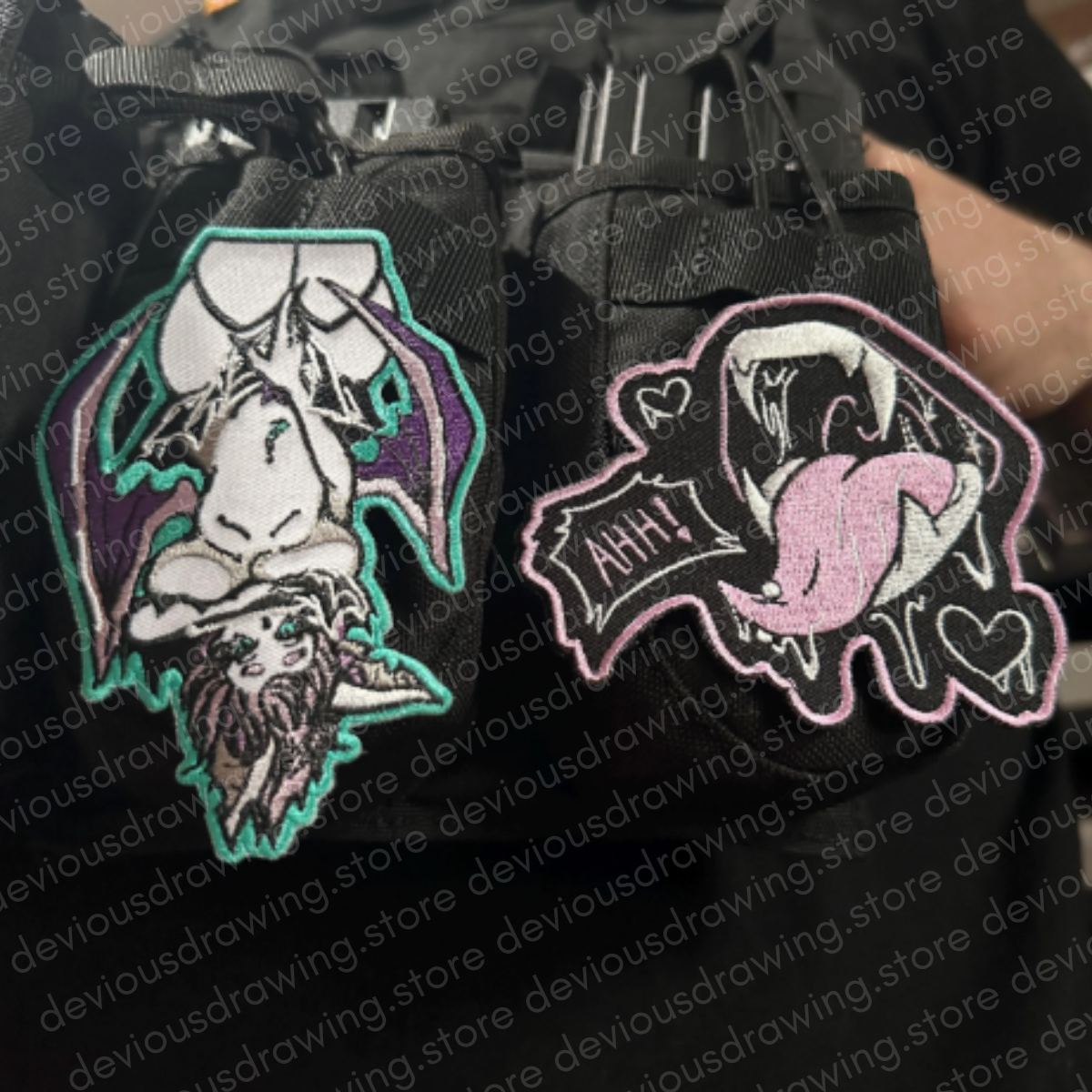 Fang Embroidered Patch | Hook & Loop