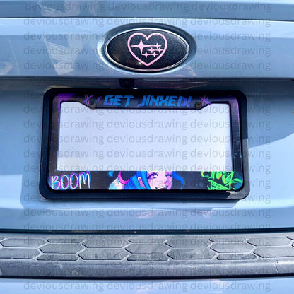 Jinxed License Plate Frame