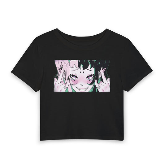 Devious Cropped Baby Tee