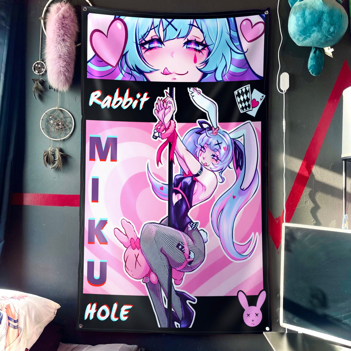 Rabbit Hole Wall Flag