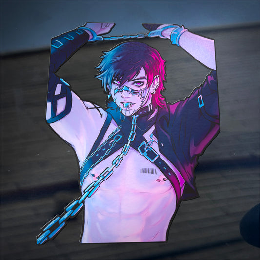 Yearning Yandere Car Sticker 6.5"