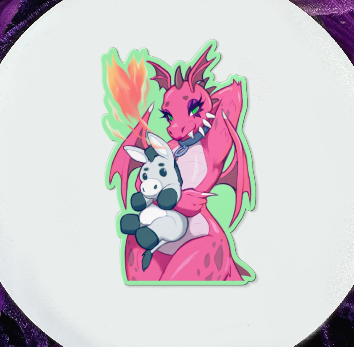 Donkeys Dragon Sticker
