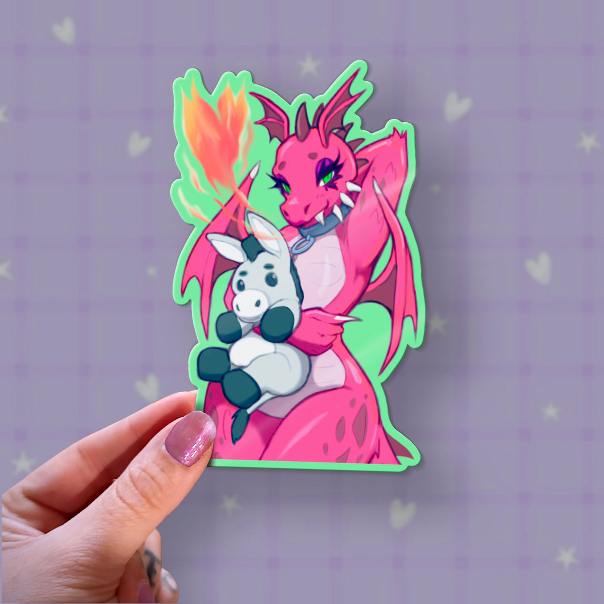 Donkeys Dragon Sticker