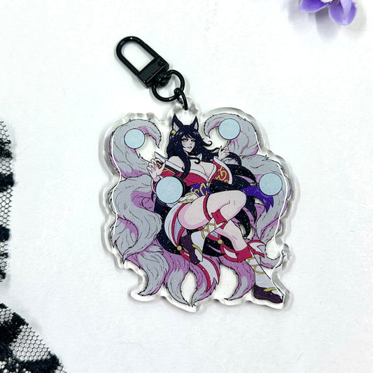 Fox Fire Acrylic Charm