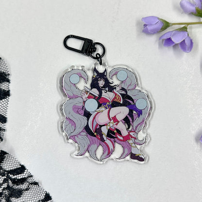 Fox Fire Acrylic Charm