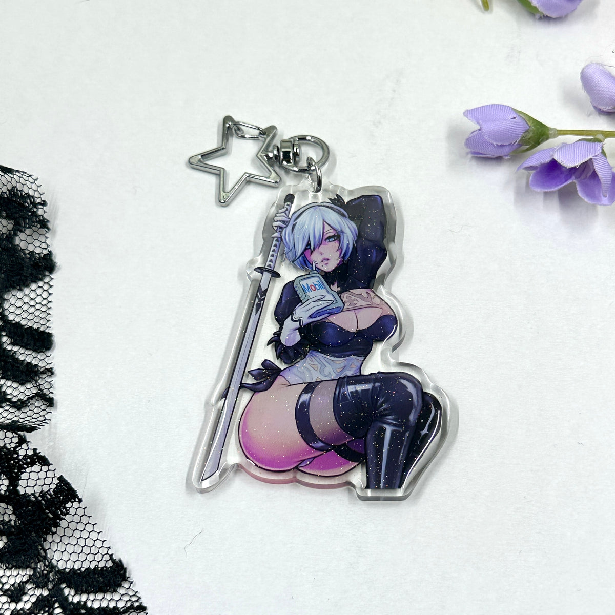 To Be Mobile Acrylic Charm