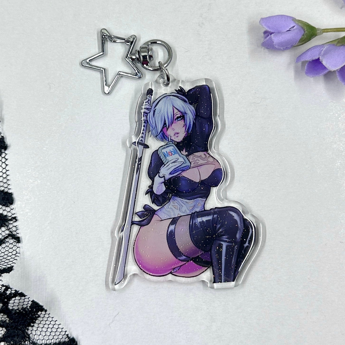 To Be Mobile Acrylic Charm
