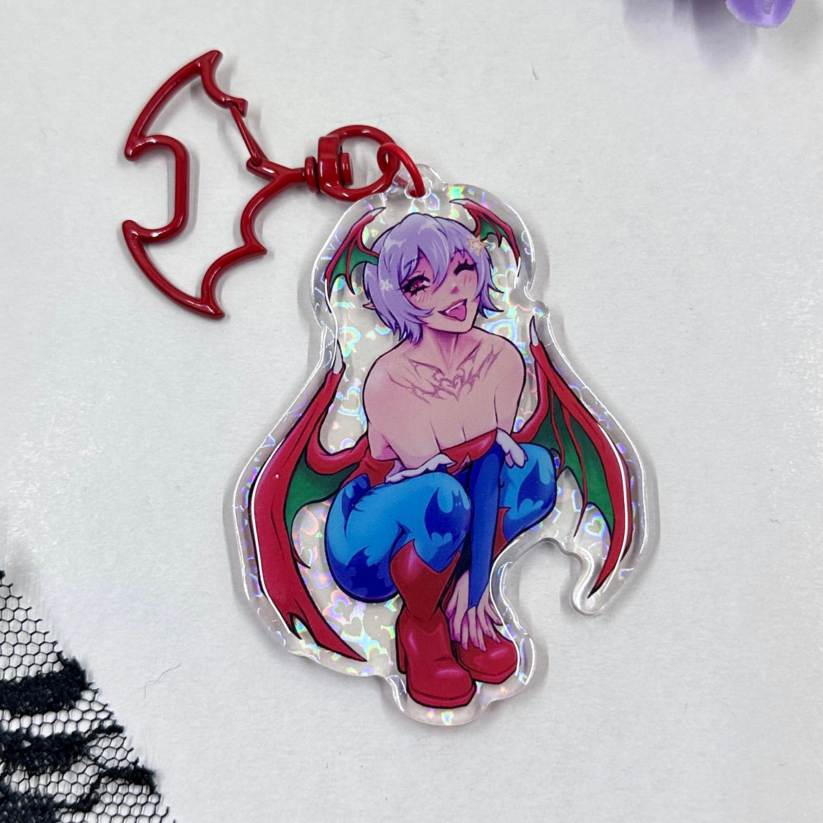 Split Succubus Acrylic Charm