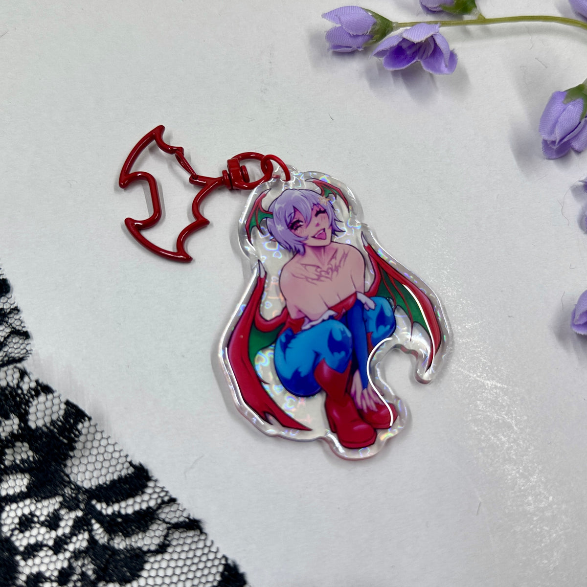 Split Succubus Acrylic Charm