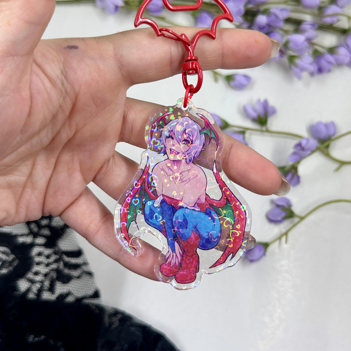 Split Succubus Acrylic Charm