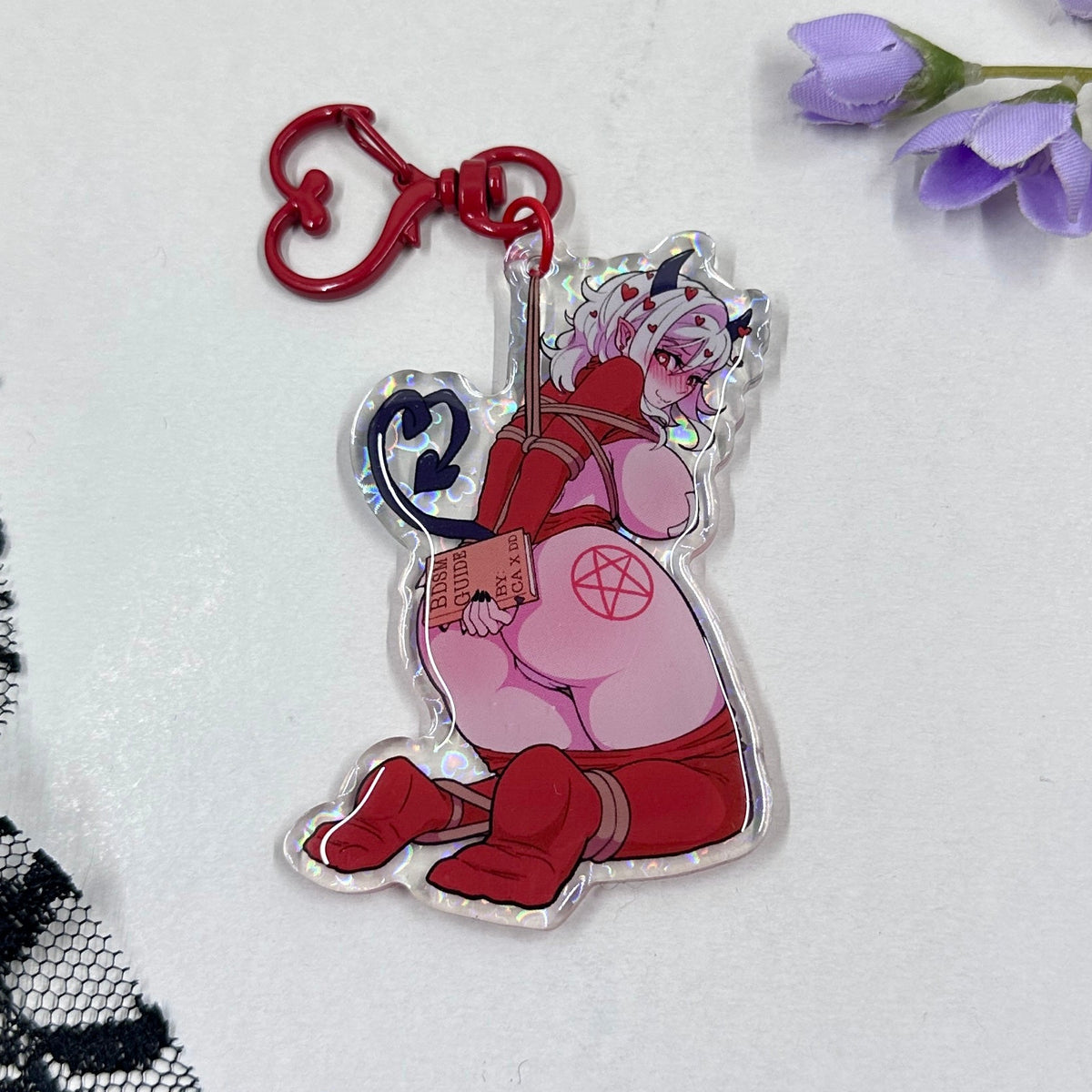 Hell Tied Acrylic Charm