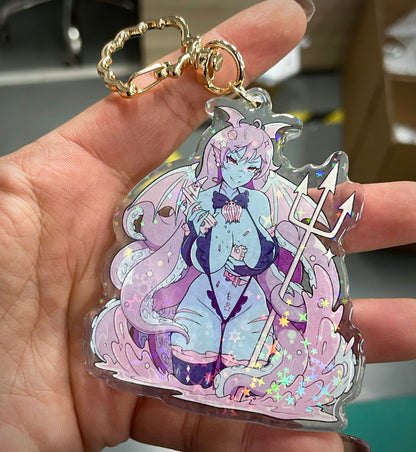 Queen-Thulhu Holographic Acrylic Charm