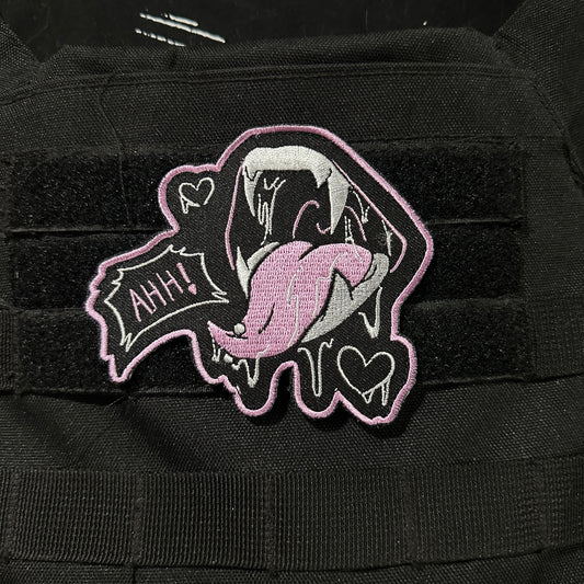Fang Embroidered Patch | Velcro Hook & Loop