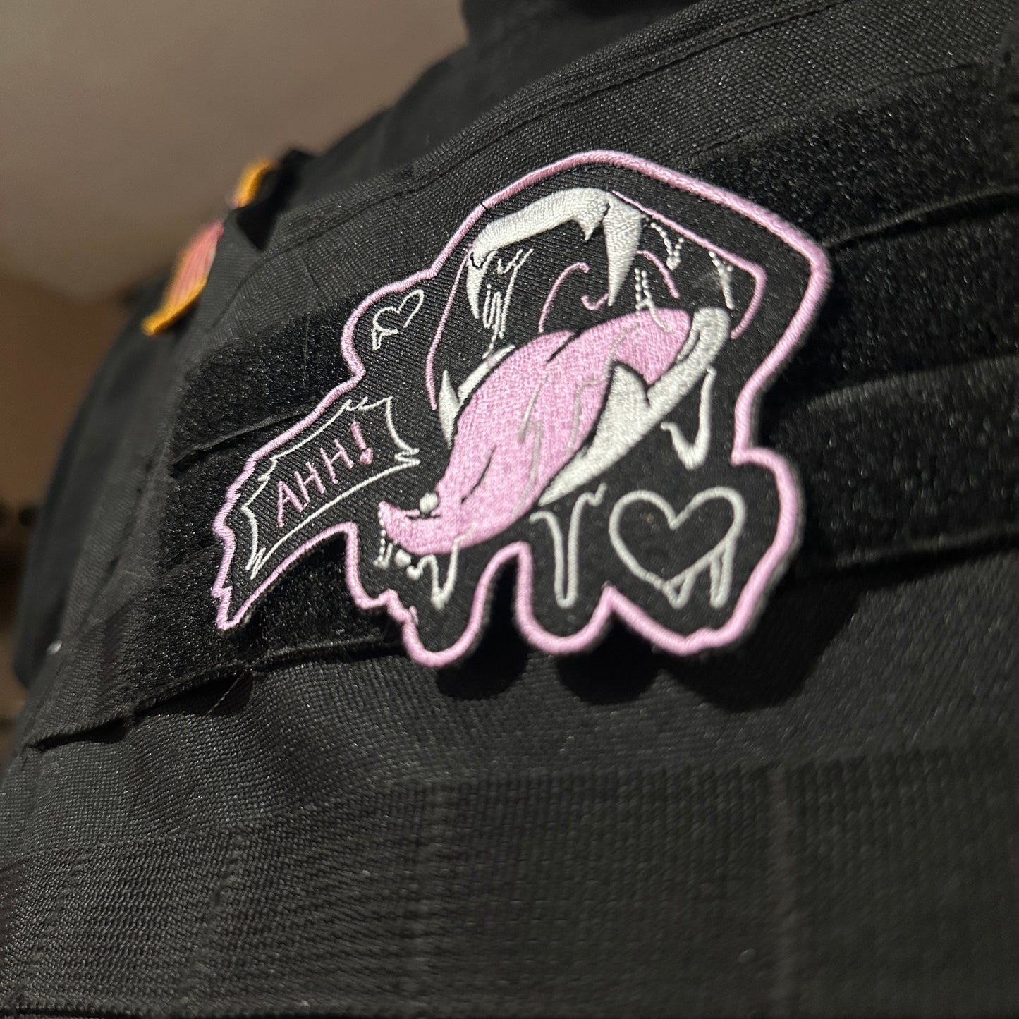 Fang Embroidered Patch | Velcro Hook & Loop