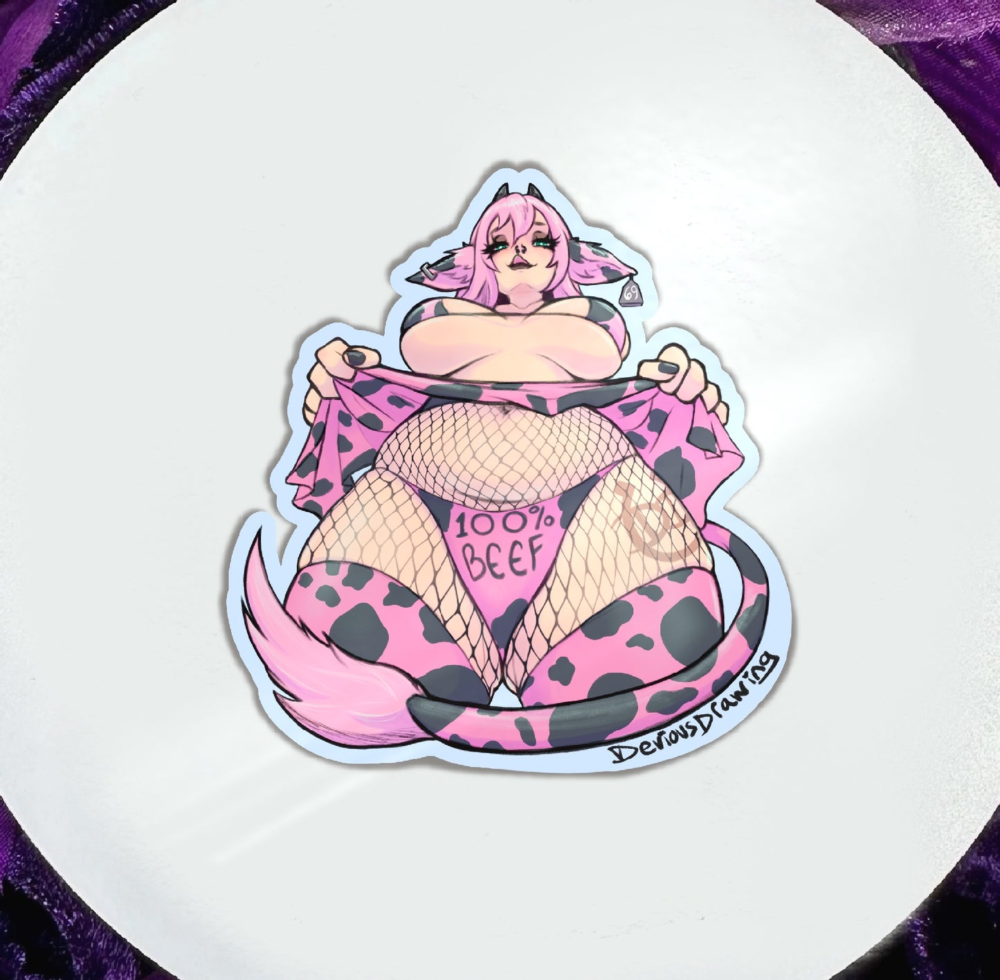 100% Beef Sticker