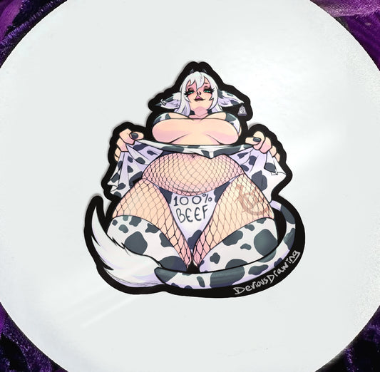 100% Beef Sticker