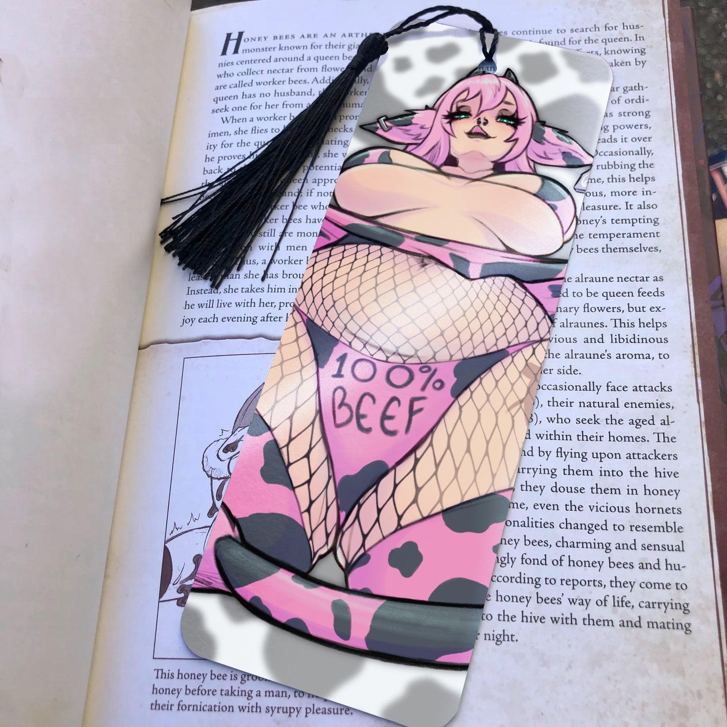 100% Beef Bookmark