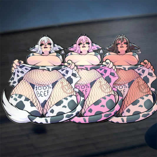 100% Beef 6’’ Car Sticker (Preorder)