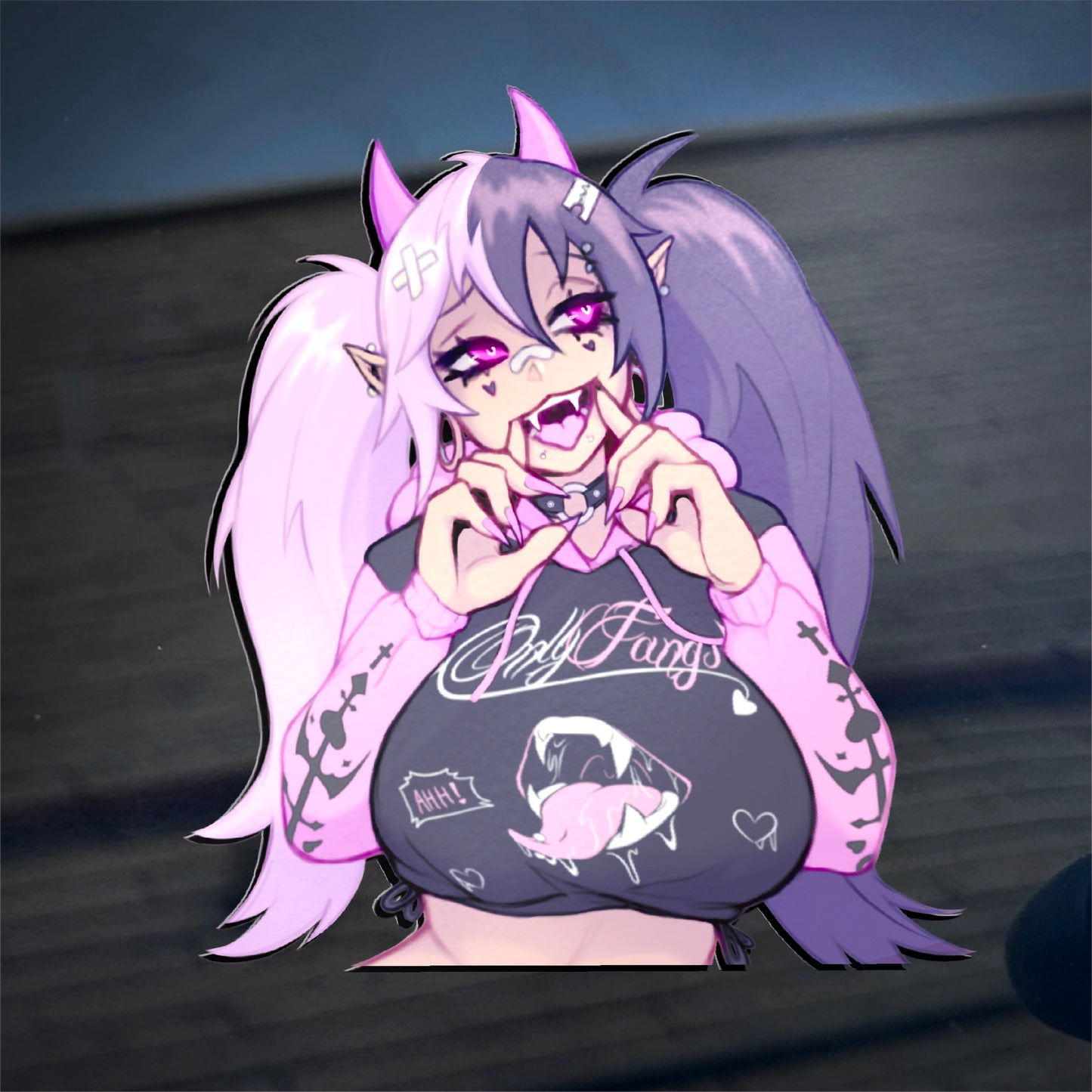 Onlyfanged 6’’ Car Sticker (Preorder))