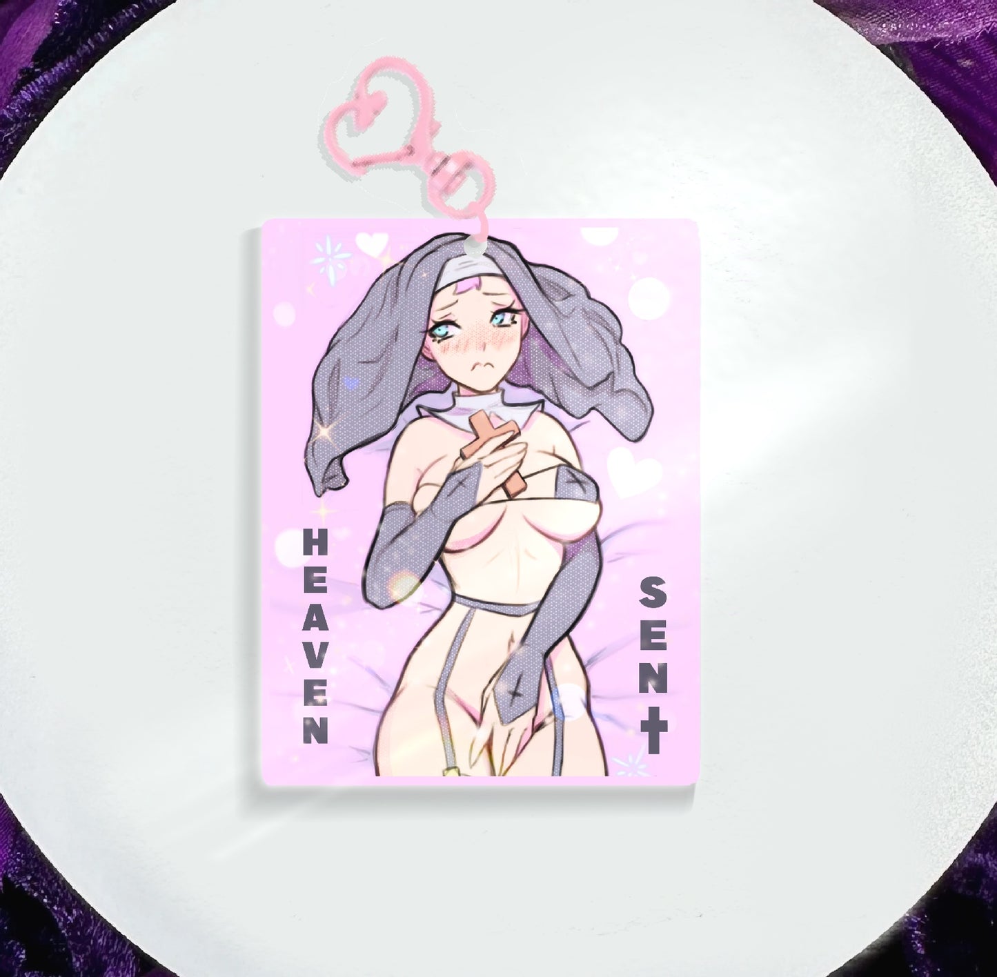 Heaven Sent Glitter Acrylic Charm (Pre-Sale)