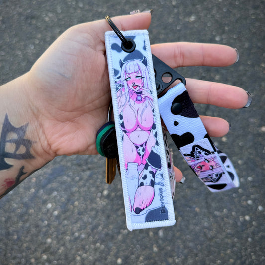 Mommy Milkers Fabric Keychain