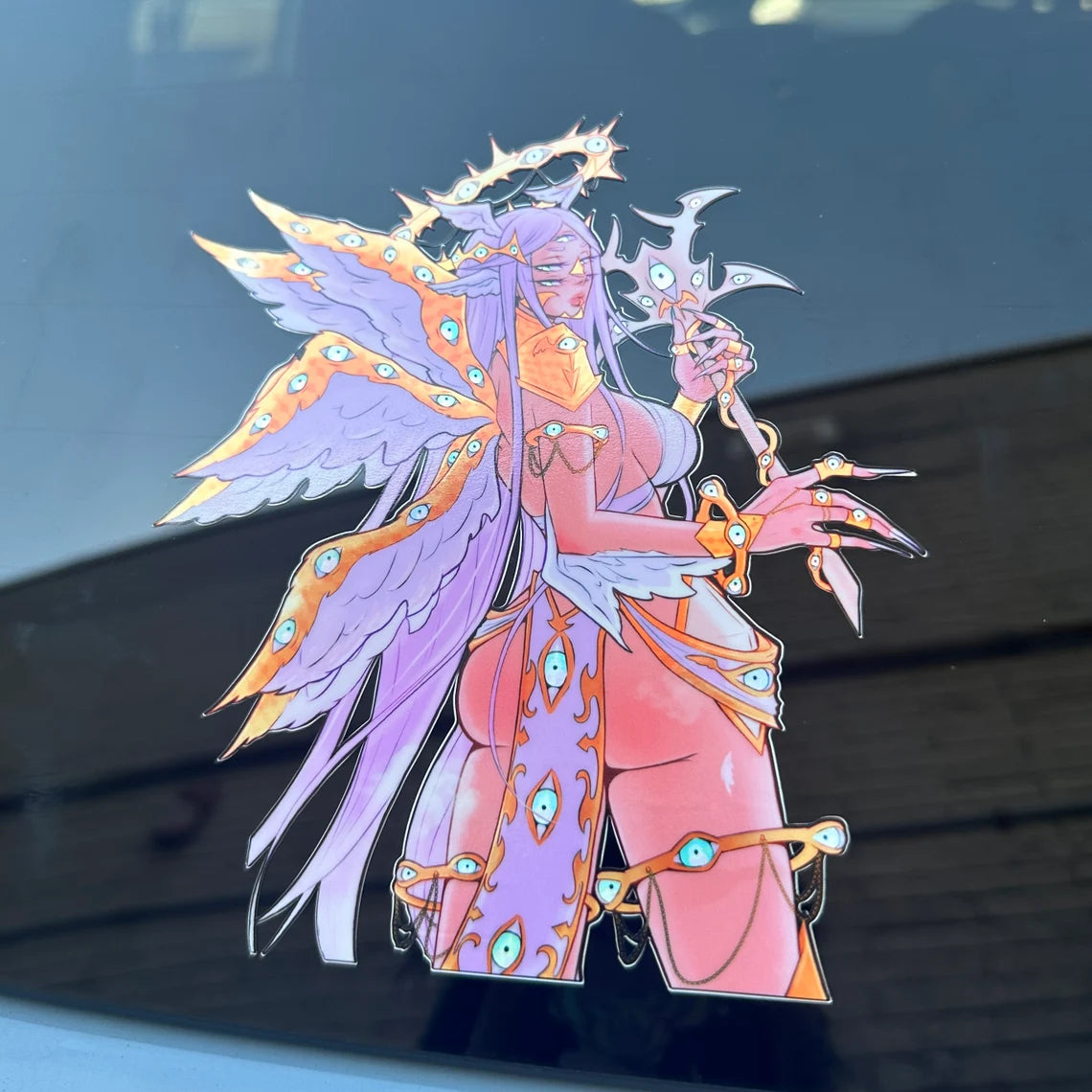 Eyes Above Holographic 6.5’’ Car Sticker