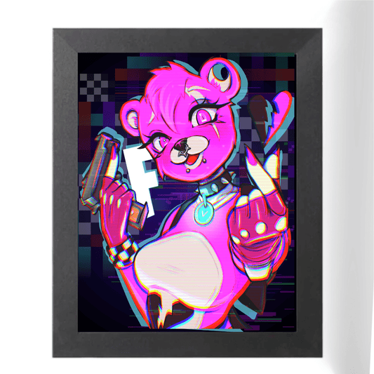 Crazed Cuddlebear Print