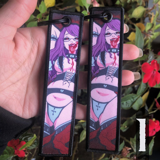 Gorgeous Ghoul Fabric Keychain