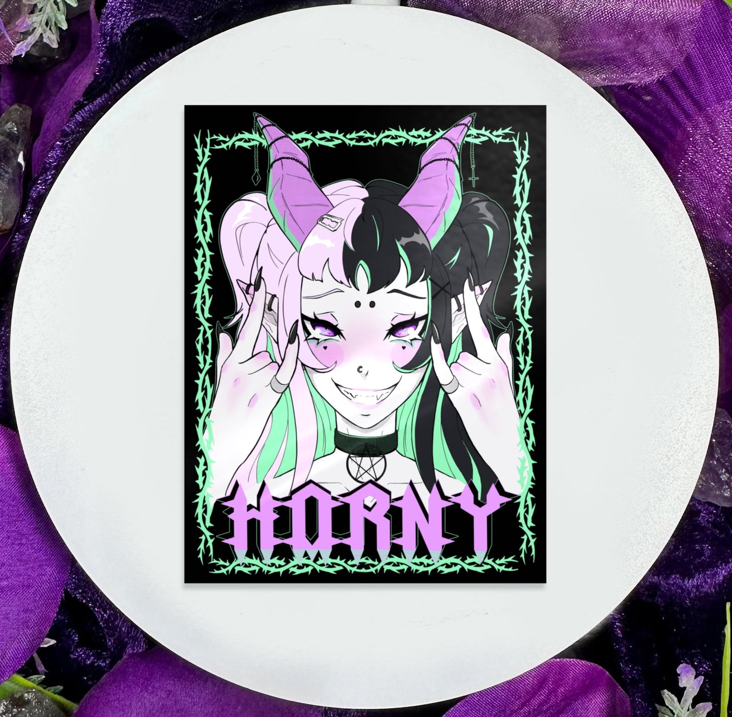 Horny Vinyl Sticker